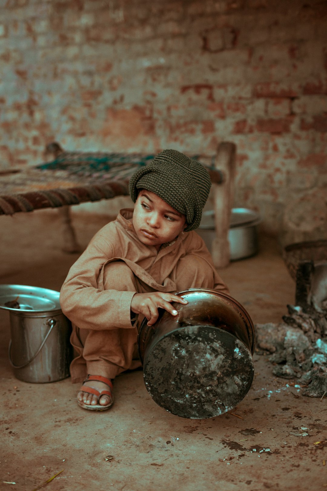 photographer in village