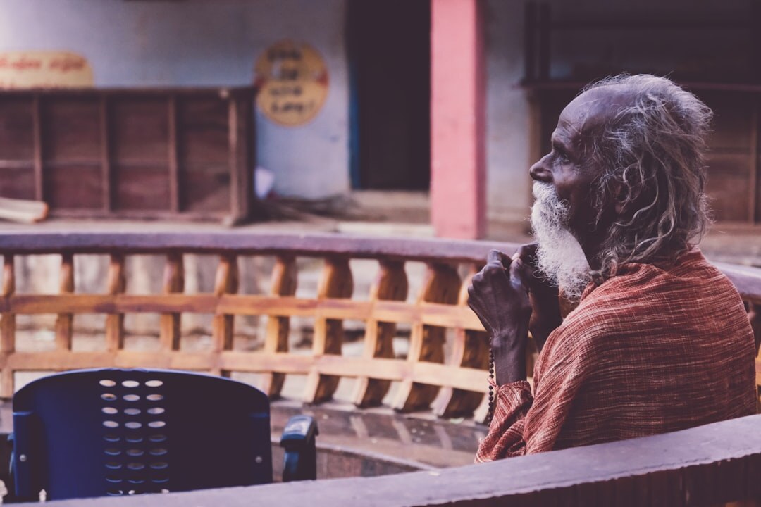 old man telling story